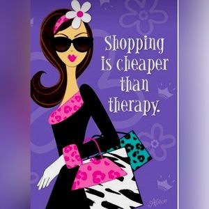 Shopping is cheaper than therapy💜